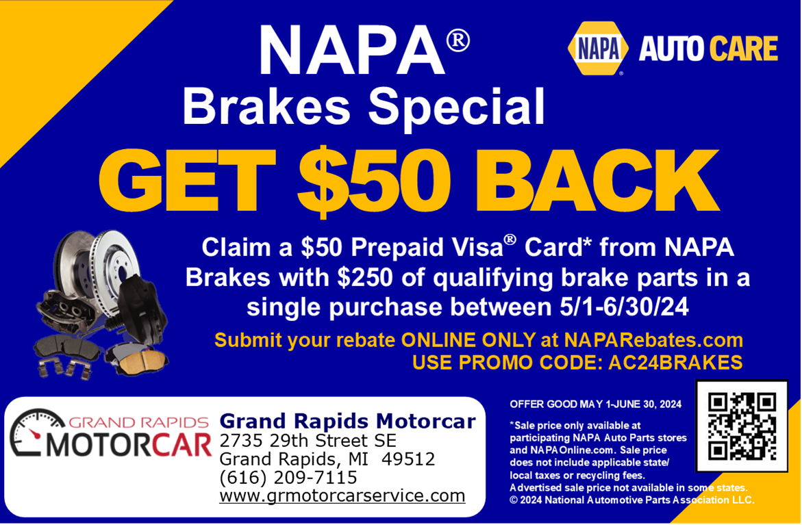 NAPA Brakes Special | Grand Rapids Motorcar