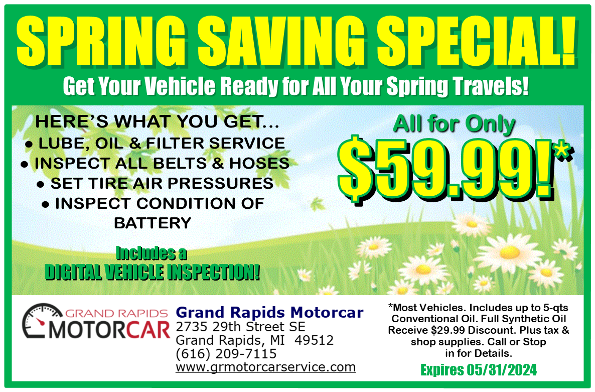 Spring Saving Special | Grand Rapids Motorcar